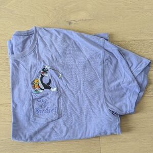 VTG sz XXL Warner Bros Looney Tunes Sylvester & Tweety Golf Theme Tee, 2000